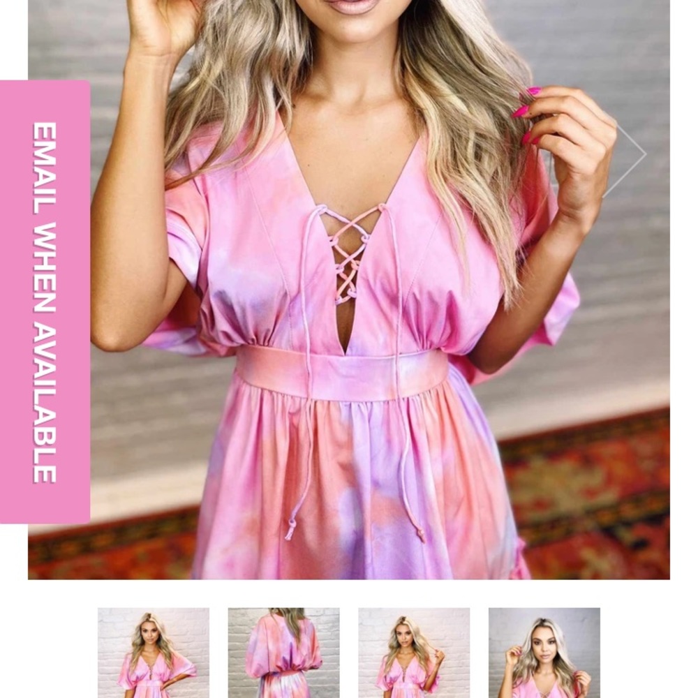 Funky town pink dress new with tags. Size medium